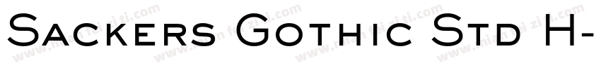 Sackers Gothic Std H字体转换